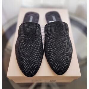 Shoes Irina Rhinestone Slipper (Size 8.5)Black